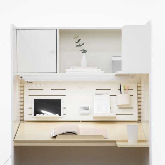 스터디스타 와이드1000 독서실책상 크림화이트 오른쪽