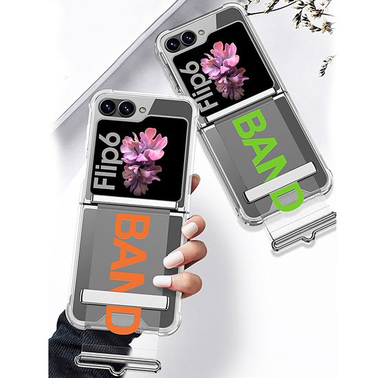 갤럭시 z플립5 핑거 스트랩 힌지 보호 투명 케이스