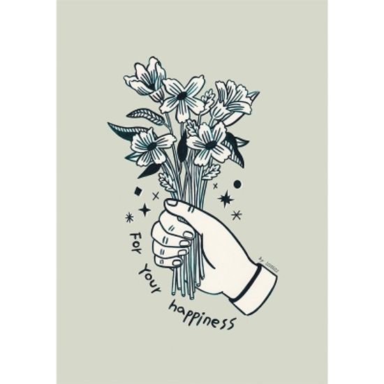 Happiness / 일러스트 액자