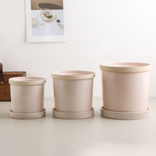 스톤 도자기 화분 (대)