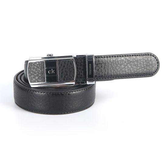 [디꾸보]클래식 체커 자동버클 남성가죽벨트 SS171