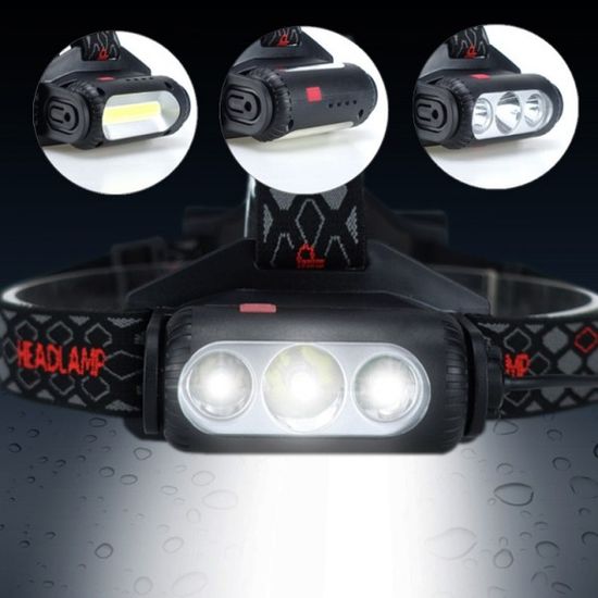 프로다 듀얼 양방향 회전식 3구 205 헤드랜턴