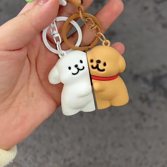 커플 강아지 자석 마그네틱 키링 백참 가꾸 백꾸 템