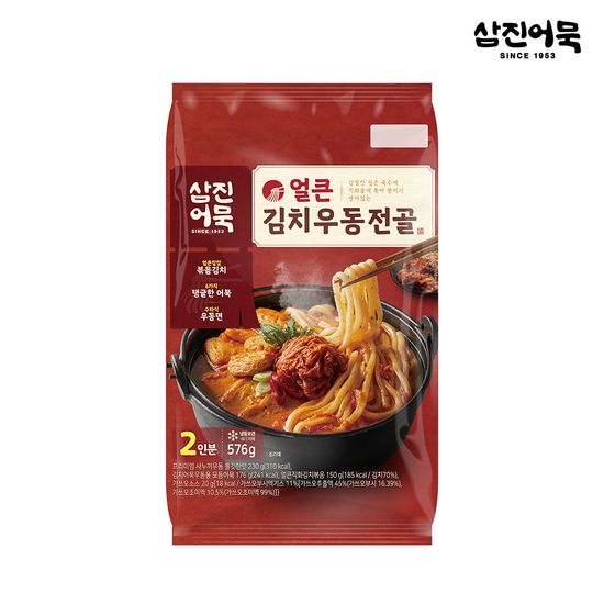 [삼진어묵] 얼큰김치우동전골 576g
