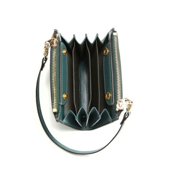 Ane TWIN ZIP MULTI WALLET-MINI BAG_GREEN