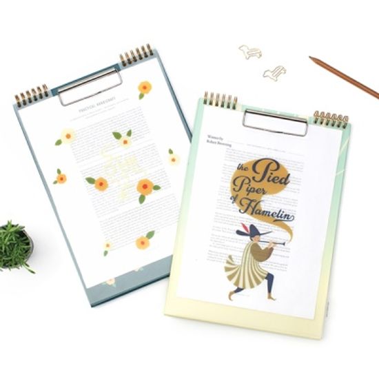 문학 커버 스탠딩 클립보드