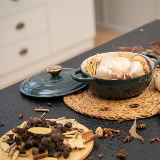 아비스 라르떼 IH 펄(Pearl) 무쇠주물웍 22cm