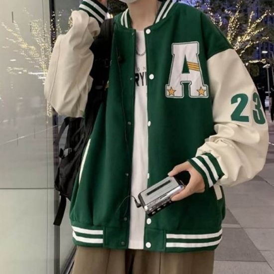 가벼운 야구 잠바 남자 여자 공용 커플룩