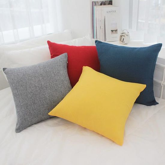 러프 소파 쿠션커버 45x45 심플솔리드 D 2P