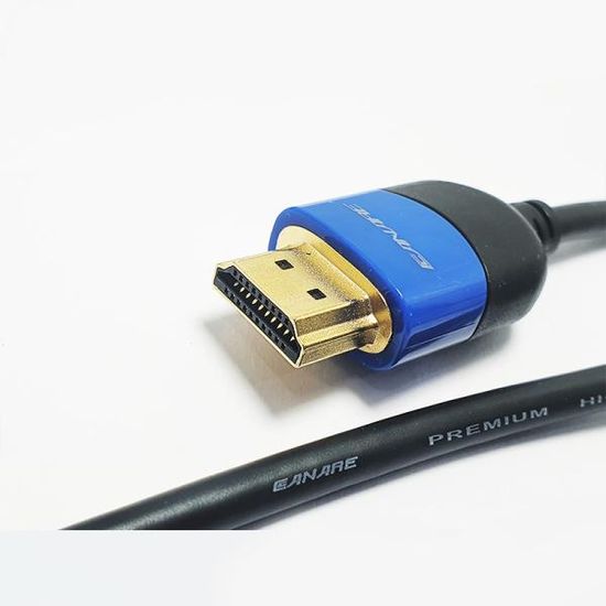 카나레 HDMI 2.0 케이블 인증 이더넷대응 0.6M 블랙