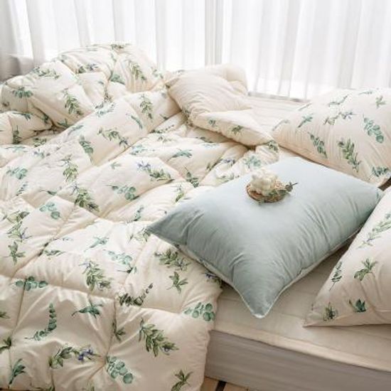 네이블 블리 무형광 순면 차렵이불 Q 베개세트