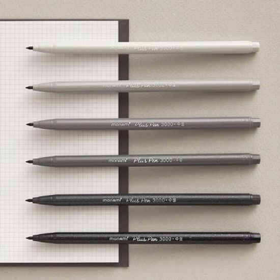 모나미 프러스펜 3000 피그먼트 6개 세트 수성펜