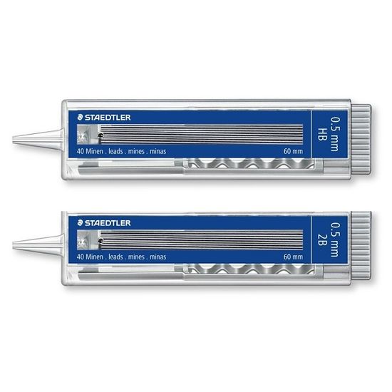 스테들러 0.5mm 샤프심 Mars micro carbon 255 1Box