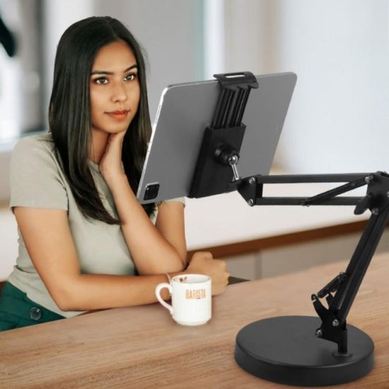 스마트폰 아이패드 크레인 다용도 거치대 (블랙)