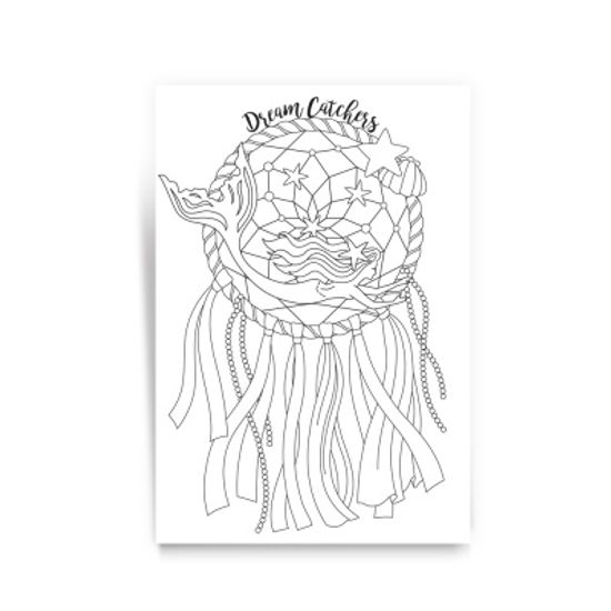 컬러링 엽서 - 인어공주