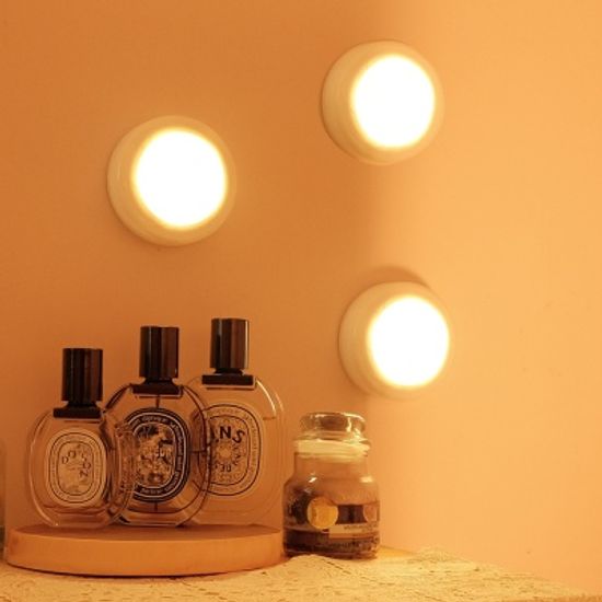 레토 감성 LED 조명 퍽 무드등 LML-B07S 리모컨포함