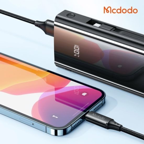 듀얼 케이블 일체형 10000mAh 고속충전 보조배터리