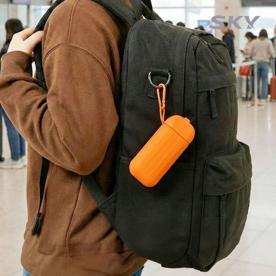 스카이 여행용 에어펌프 목베개 쿠션 + 펌프케이스 