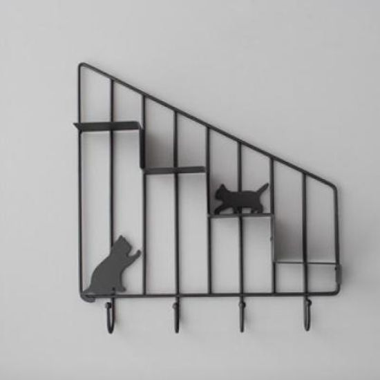 고양이 미니 선반(블랙) 선반 수납공간  추카추카넷