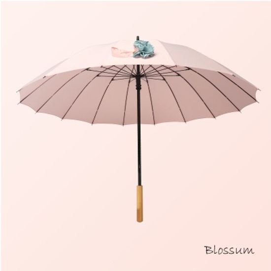 파스텔라 PSC 16K 수동 코사지 일자형 장우산