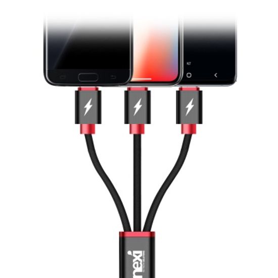(NEXI) 넥시 3in1 멀티 USB 고속충전케이블