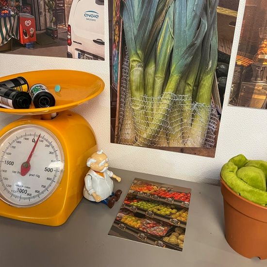 자체제작 - [5장세트] 파리의 식료품점 유럽시리즈 엽서 포스터