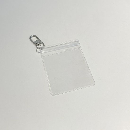 미니 pvc 지퍼백 키링 D고리 타공 열쇠고리 만들기 