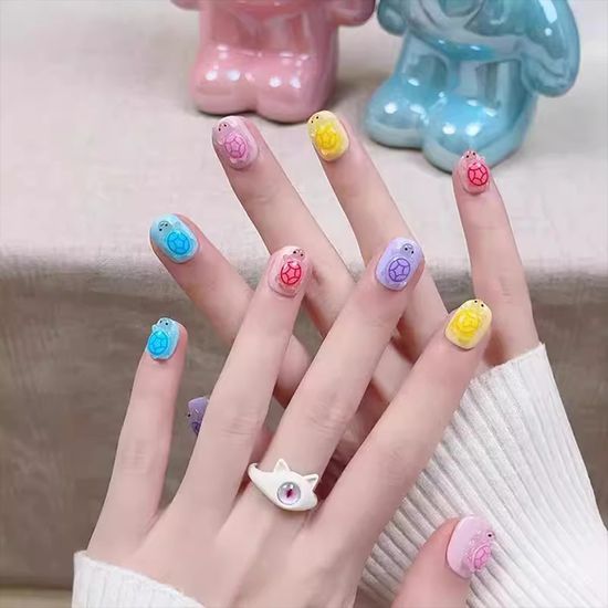 초미니 행운 거북이 파츠 지퍼백 키링 꾸미기 재료 