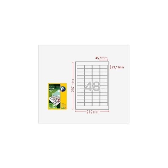 프린텍 AnyLabel 바코드 라벨 48칸 V3480 100매