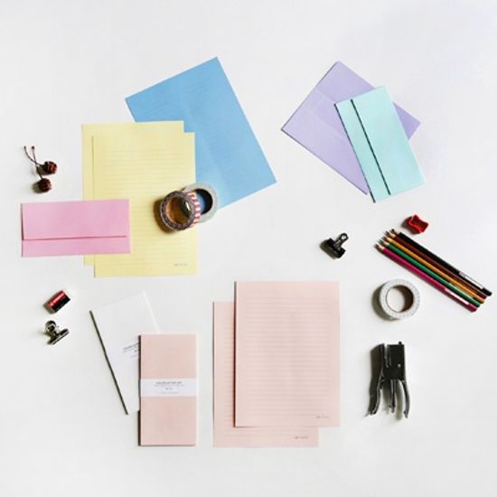 컬러편선지세트-COLOR LETTER SET