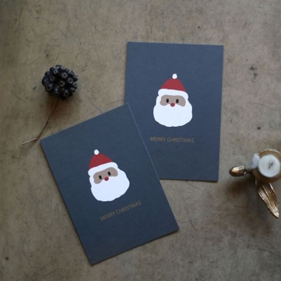 해피산타 크리스마스 카드 2장 세트  : 디자인 엽서