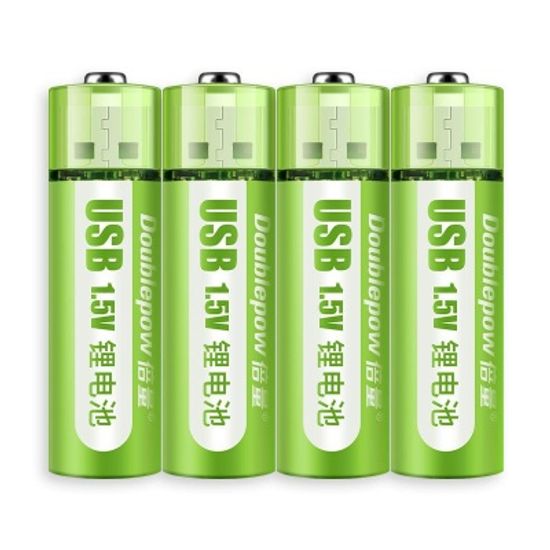USB 충전식 건전지 리튬이온 배터리 AA 4개입