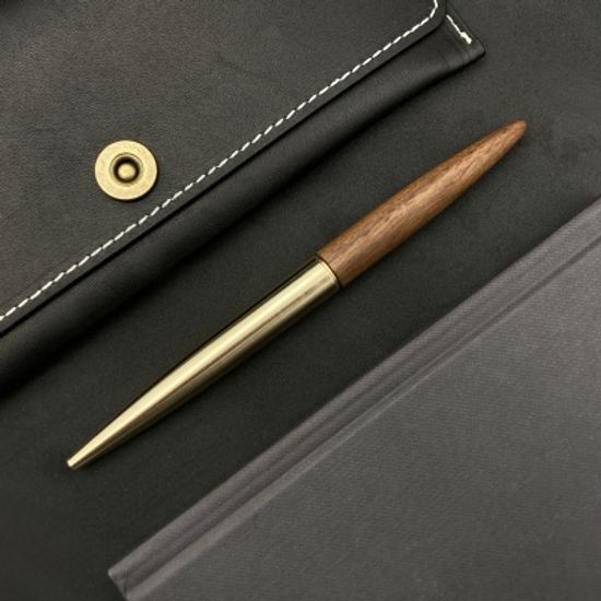 LOG BP-201 (Brass+Walnut) 황동 호두나무 볼펜