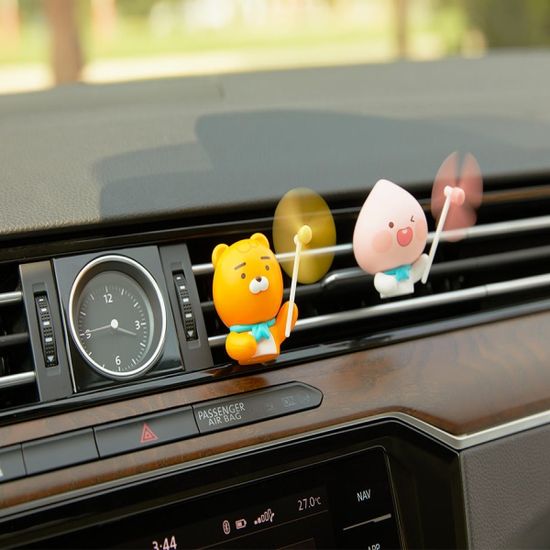 카카오프렌즈 차량용 방향제 바람개비 리틀라이언