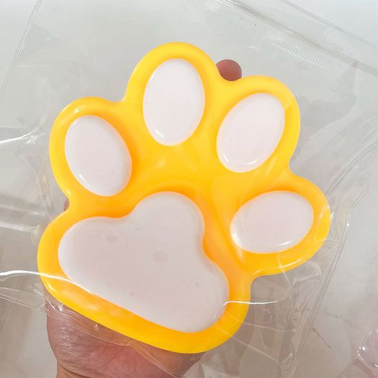 대형 고양이 발바닥 LED 말랑이 피젯 토이 손 장난감