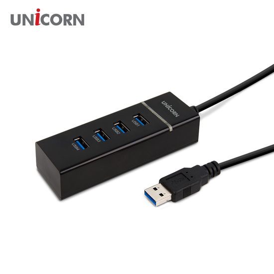유니콘 4포트 무전원 USB3.1허브 1.8M케이블 LH-4000A