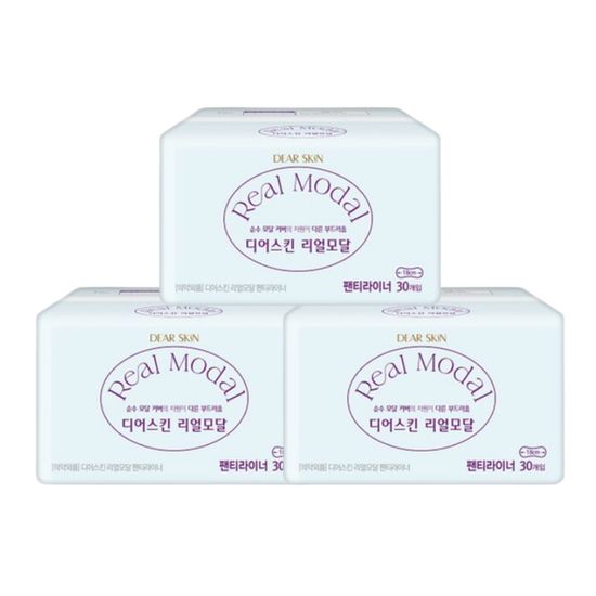 디어스킨 리얼모달 팬티라이너(30P) x 3팩