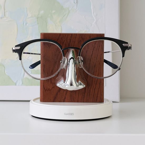 유니크 원목 안경 거치대 스탠드 2color