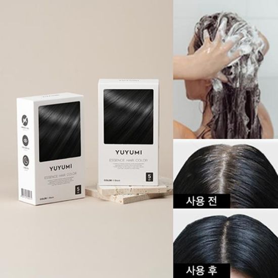 유유미 5분완성 간편 샴푸타입 염색약 (5회 사용분)