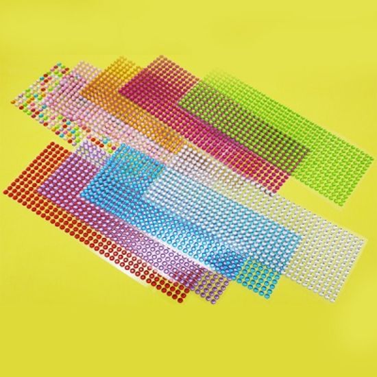 반짝 큐빅 보석 스티커 스티커비즈 6mm