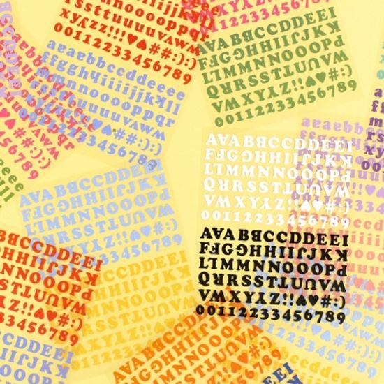 롤리폴리 알파벳&숫자 스티커 14종 세트