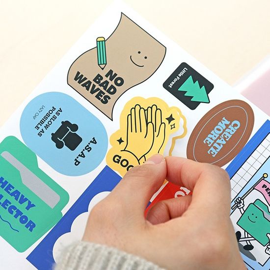 스토리지 A4 클리어 파일 (20매 커스텀스티커) 