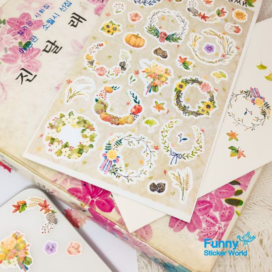 퍼니스티커 TB-501 가을 타이백 스티커