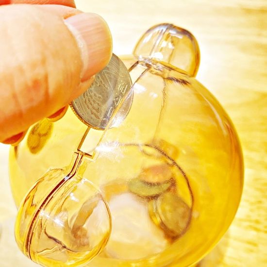 투명 캐릭터 곰돌이 저금통 구디백 소형(WE67AC0)