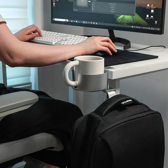 에이핀 컵홀더거치대 머그컵 다걸어 책상 가방걸이