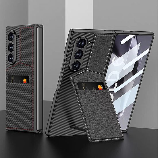 갤럭시 z폴드 7 6 가죽 카드 지갑 전면 풀커버 케이스