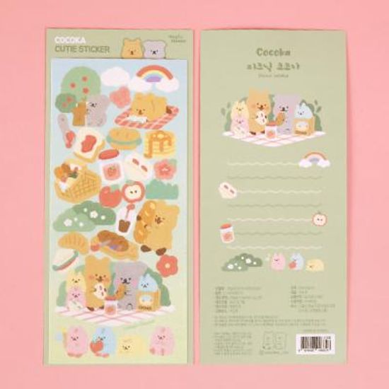 코코카 캐릭터 피크닉 다꾸스티커 큐티스티커