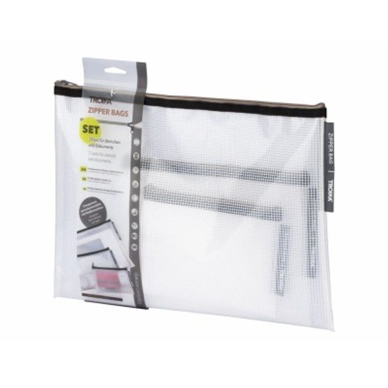 [TROIKA] ZIPPER BAGS 다용도 지퍼백 세트 (TRV30/BK)