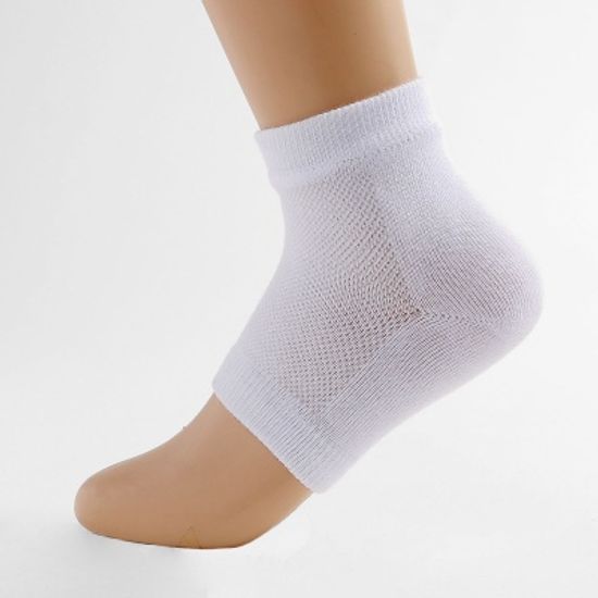 뒤꿈치케어 젤 발패드 2세트(화이트) 갈라짐 보습양말
