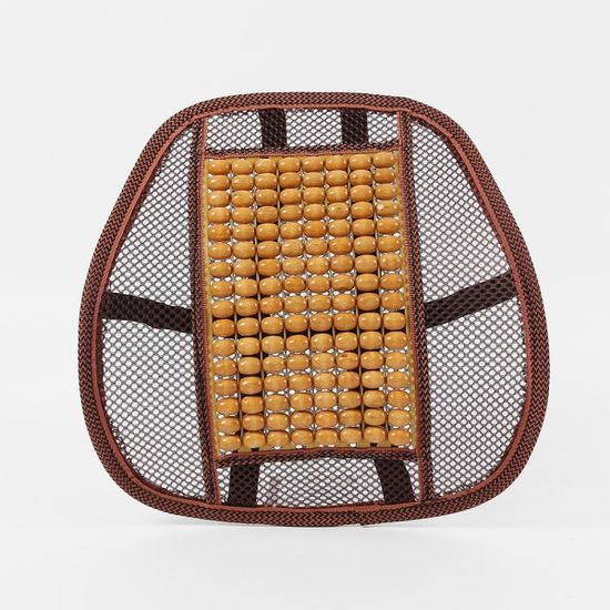 원스 원목 자동차 등받이(오렌지)/차량용 여름등받이